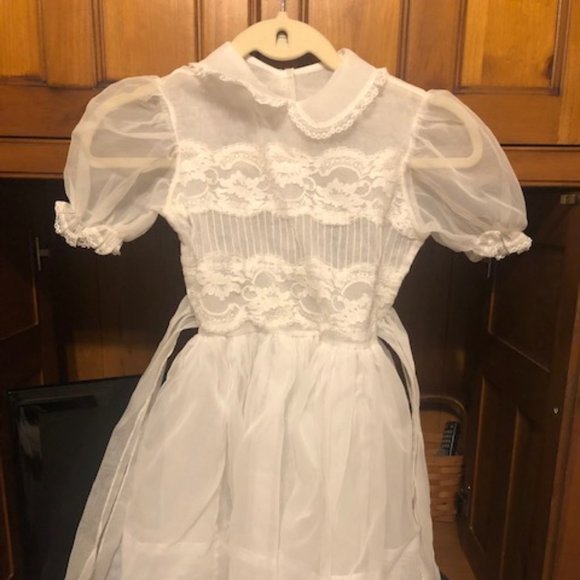 SALE COMMUNION DRESS KOKO Girls White Communion Dress:- KO25834 Age 6